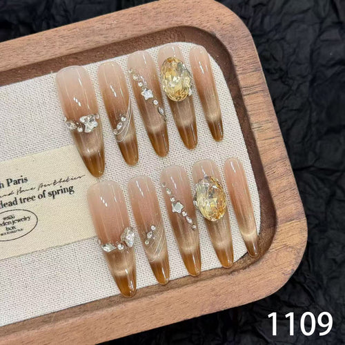 Amber Crystal Glamour Coffin