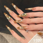 Amber Crystal Glamour Coffin