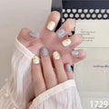 Gold Seashell & Celestial Short Squoval
