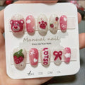Hand-Painted Strawberry Bear