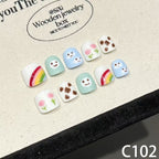 3D Rainbow & Cloud Short Round