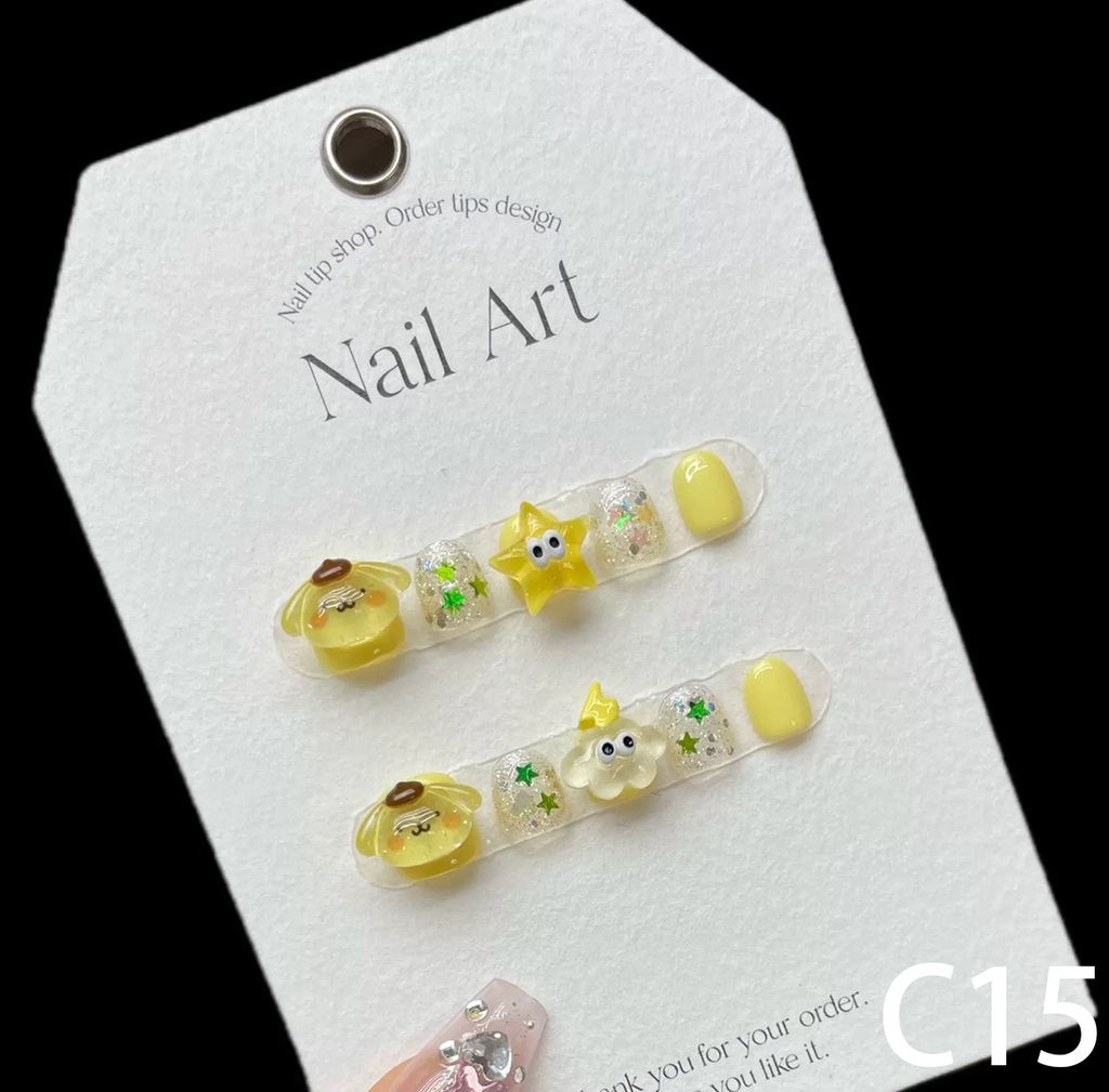 3D Yellow Dog Charm Short Round