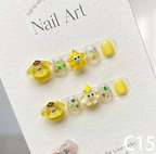 3D Yellow Dog Charm Short Round