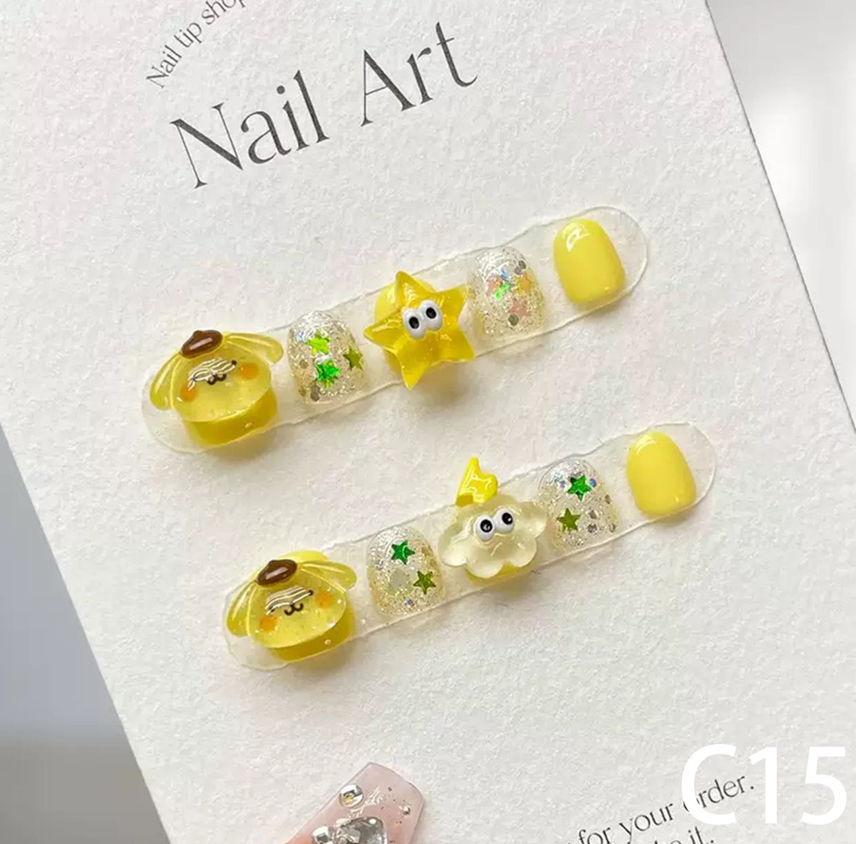 3D Yellow Dog Charm Short Round