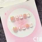 3D Peach & Rainbow Short Round