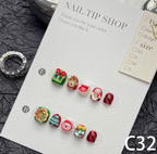3D Christmas Charm Short Round
