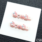 3D My Melody Heart Bow Short Round