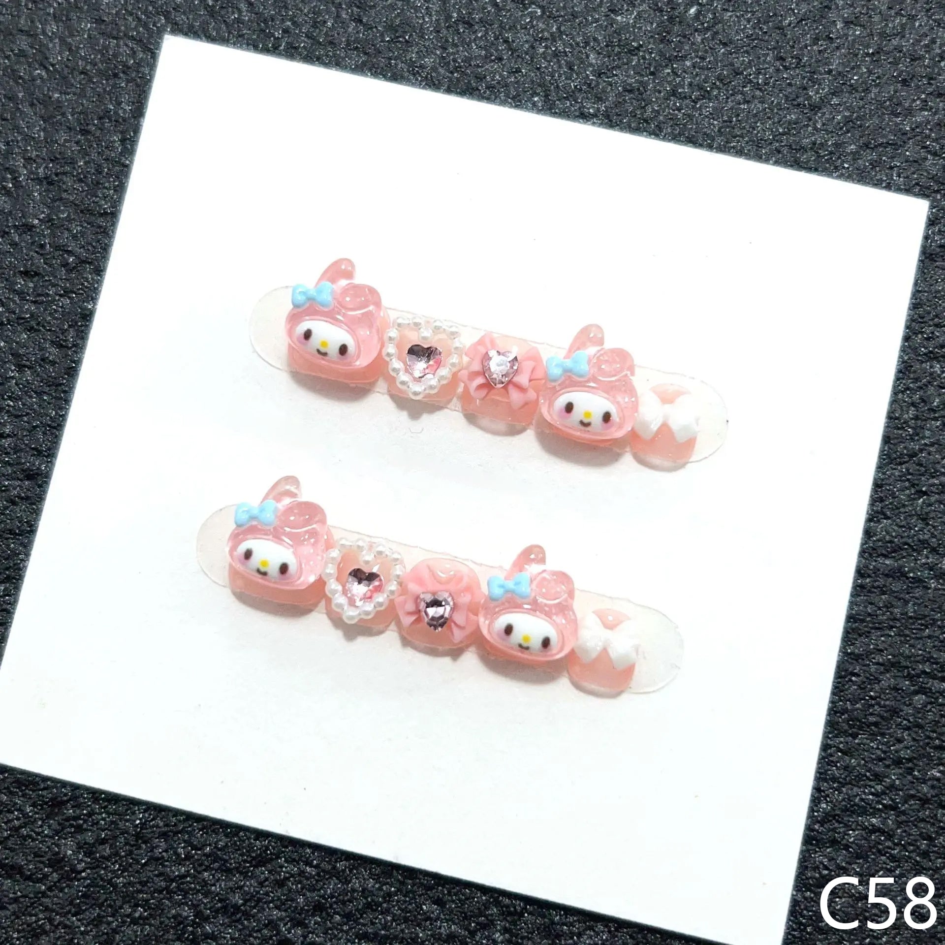 3D My Melody Heart Bow Short Round