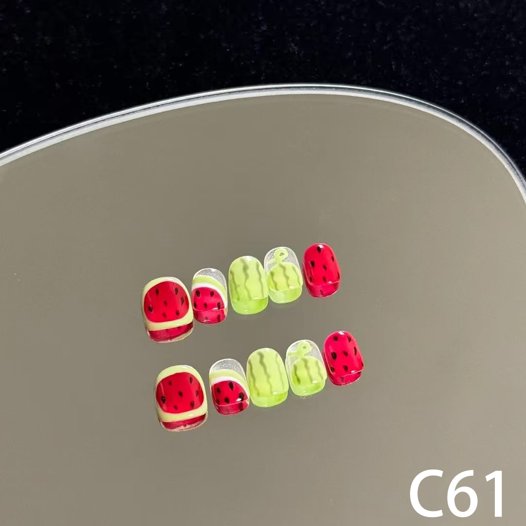 3D Watermelon Short Round