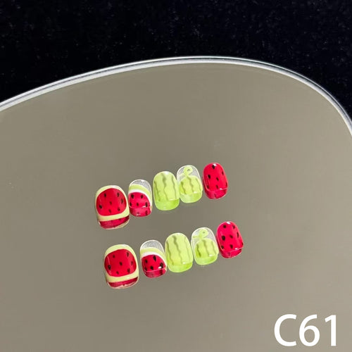 3D Watermelon Short Round