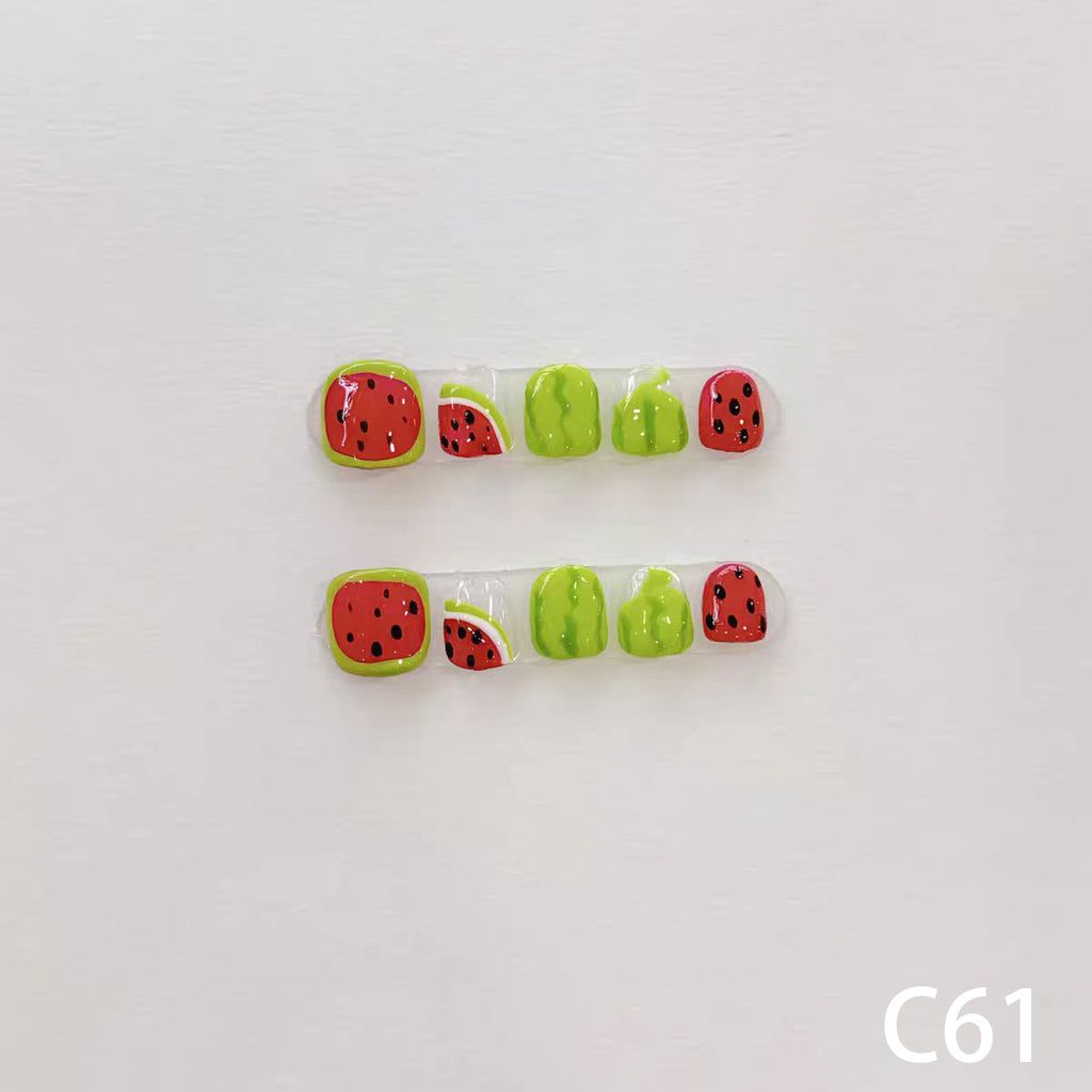 3D Watermelon Short Round
