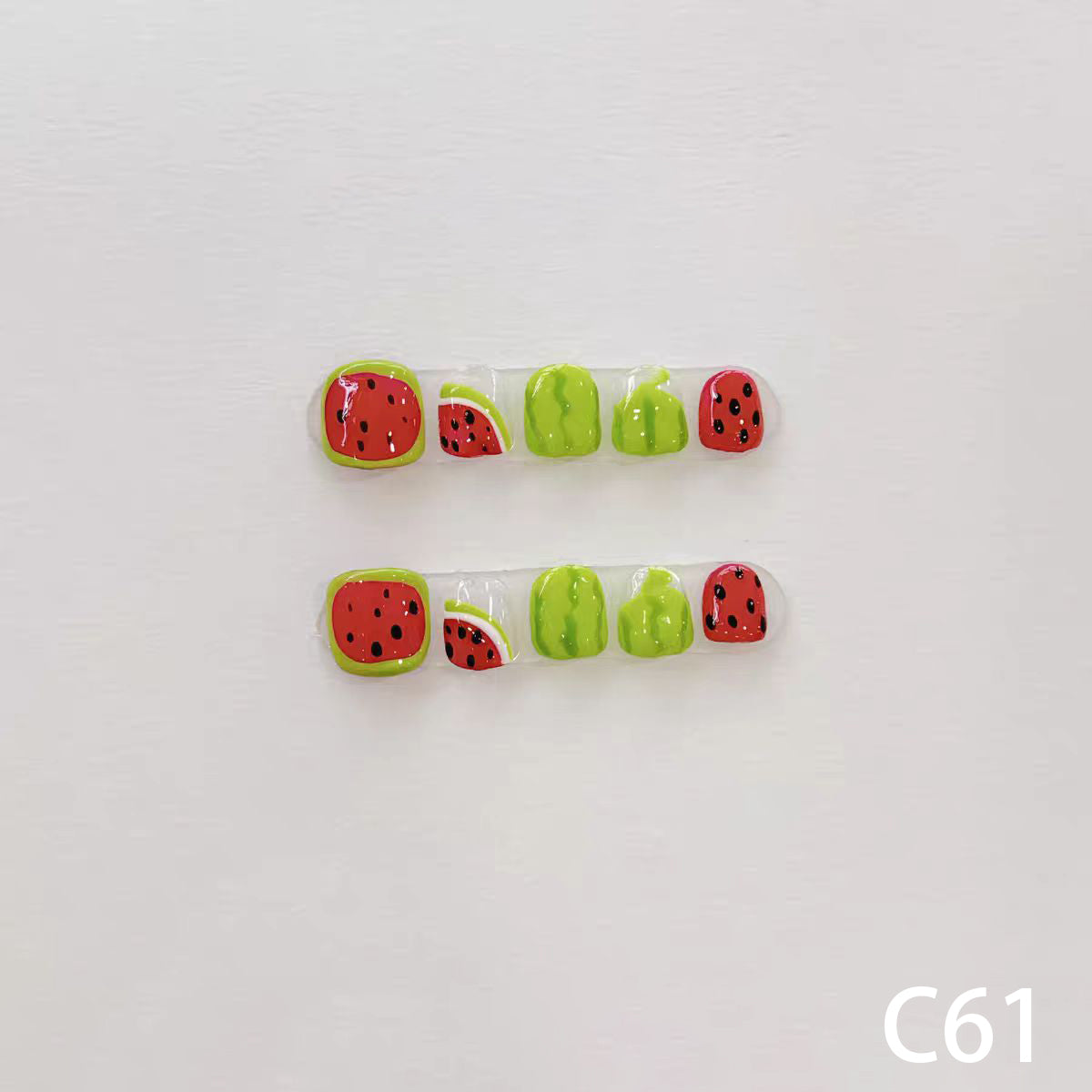 3D Watermelon Short Round