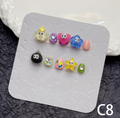 3D Heart & Star Charm Short Round