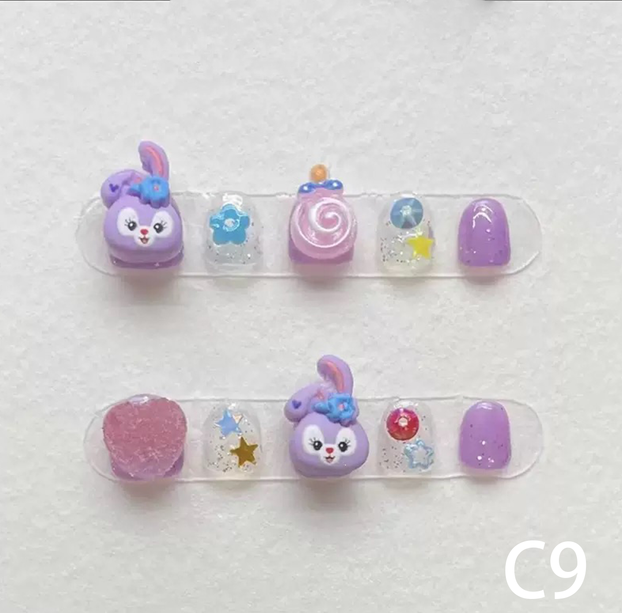 3D Bunny Charm Short Round