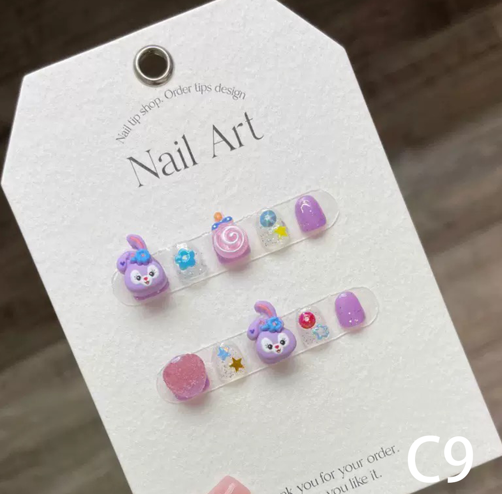 3D Bunny Charm Short Round