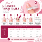 Pearl Ripple Press-On Acrylic Nails – Medium Coffin Shape
