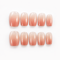 Custom Nail Set — Nude Blush + Your Print