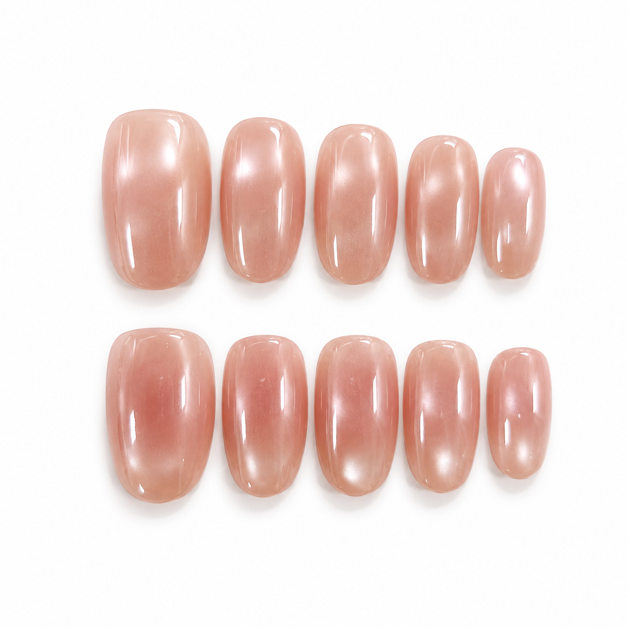 Custom Nail Set — Mauve Silk + Your Print