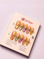 Candy Party Press-On Acrylic Nails – Medium Coffin Shape
