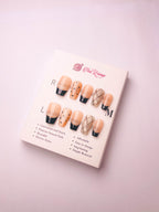 Heiress Chanel-Style Press-On Acrylic Nails – Medium Coffin Shape