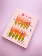 Cream Guava Press-On Acrylic Nails – Thin Stiletto Shape