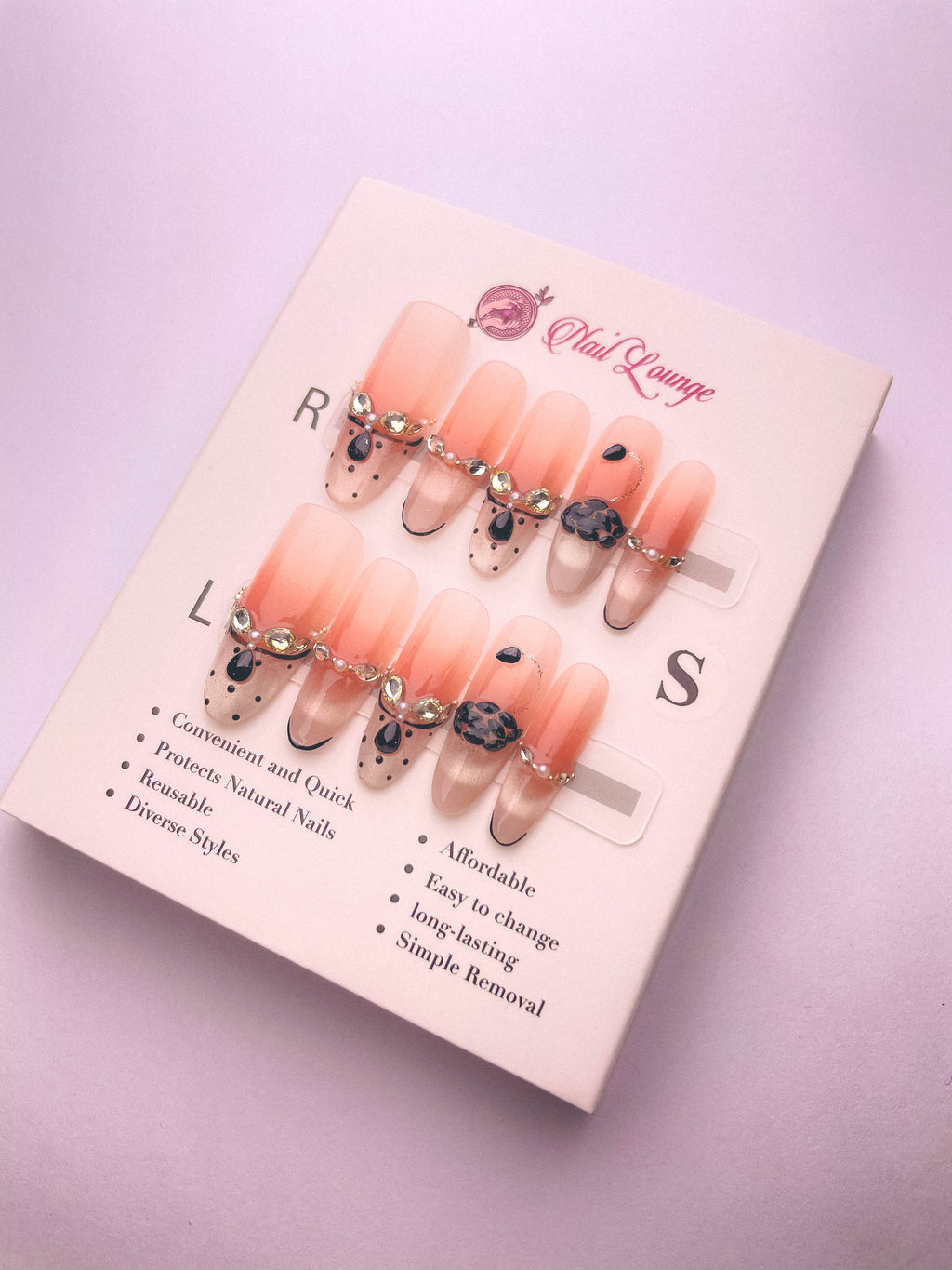 Everlasting Fragrance Press-On Acrylic Nails – Long Oval Shape