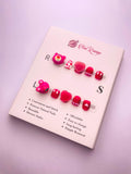 Strawberry Bear Kids' Press-On Acrylic Nails