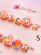 Blush Bunny Kids' Press-On Acrylic Nails