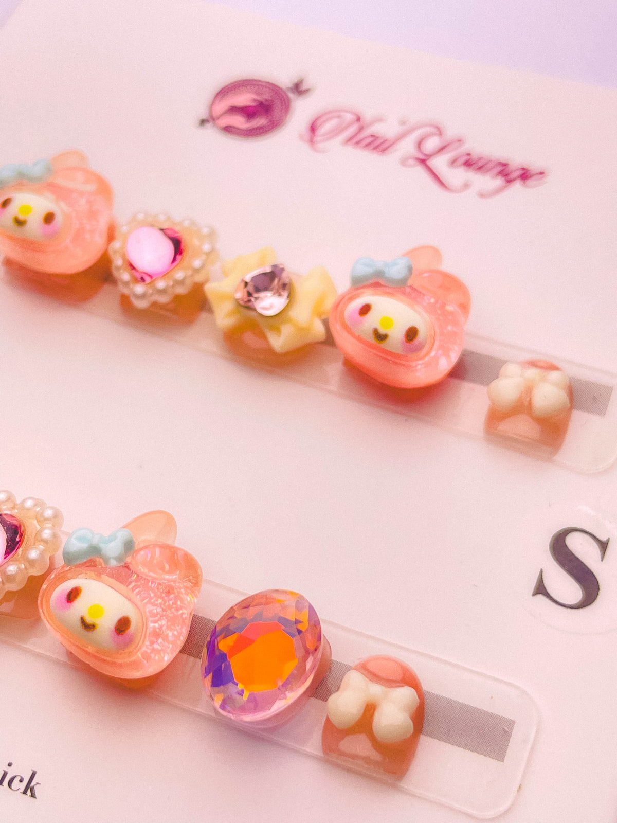 Blush Bunny Kids' Press-On Acrylic Nails