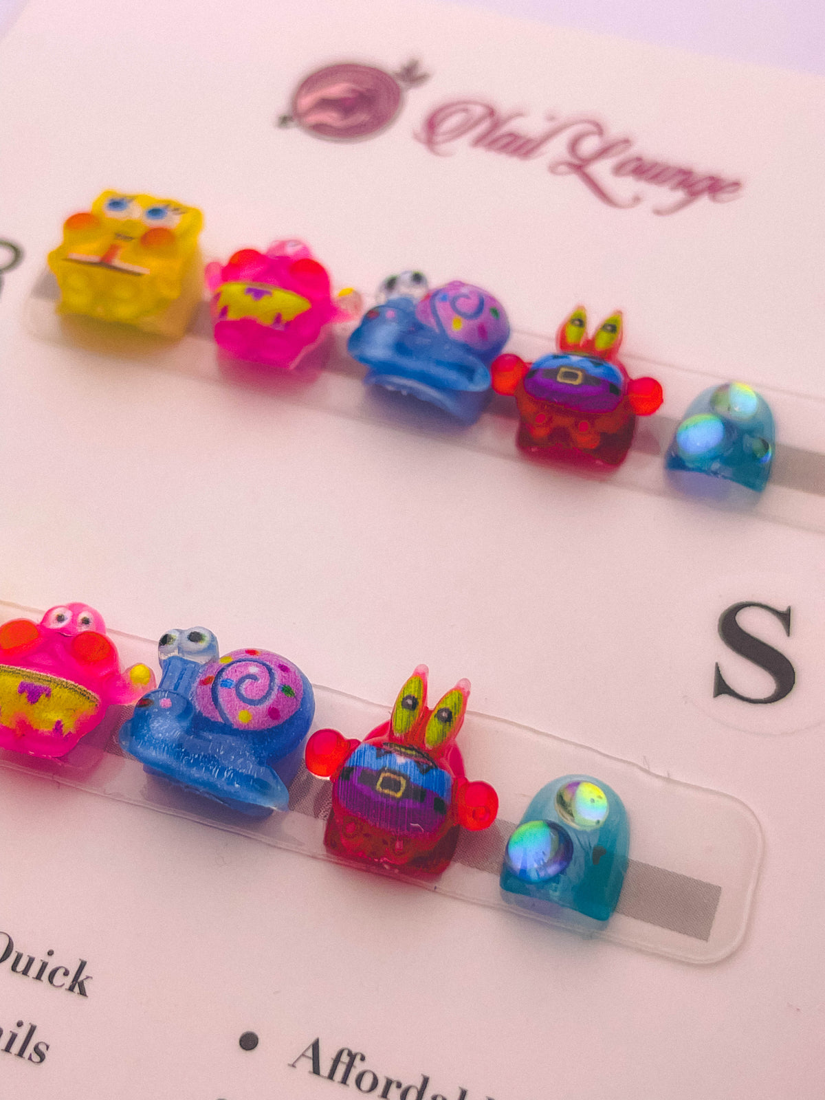 Spongebob Kids' Press-On Acrylic Nails