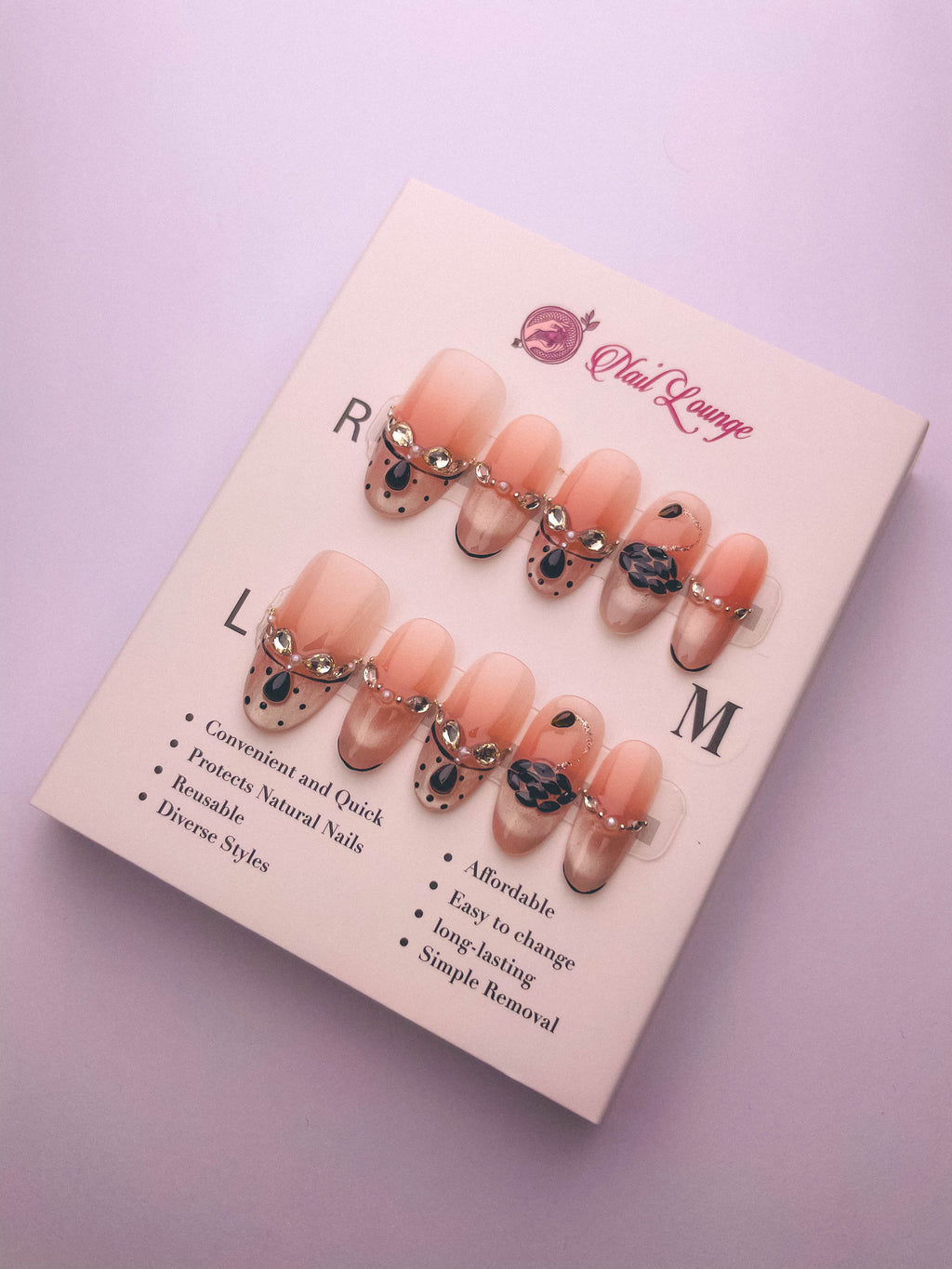 Everlasting Fragrance Press-On Acrylic Nails – Short Oval Shape