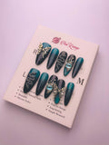 Harry Potter Press-On Acrylic Nails – Long Pointed Round Shape