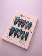 Harry Potter Press-On Acrylic Nails – Long Pointed Round Shape
