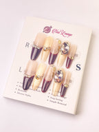Caramel Latte Press-On Acrylic Nails – 3.5 Thin Oval Shape