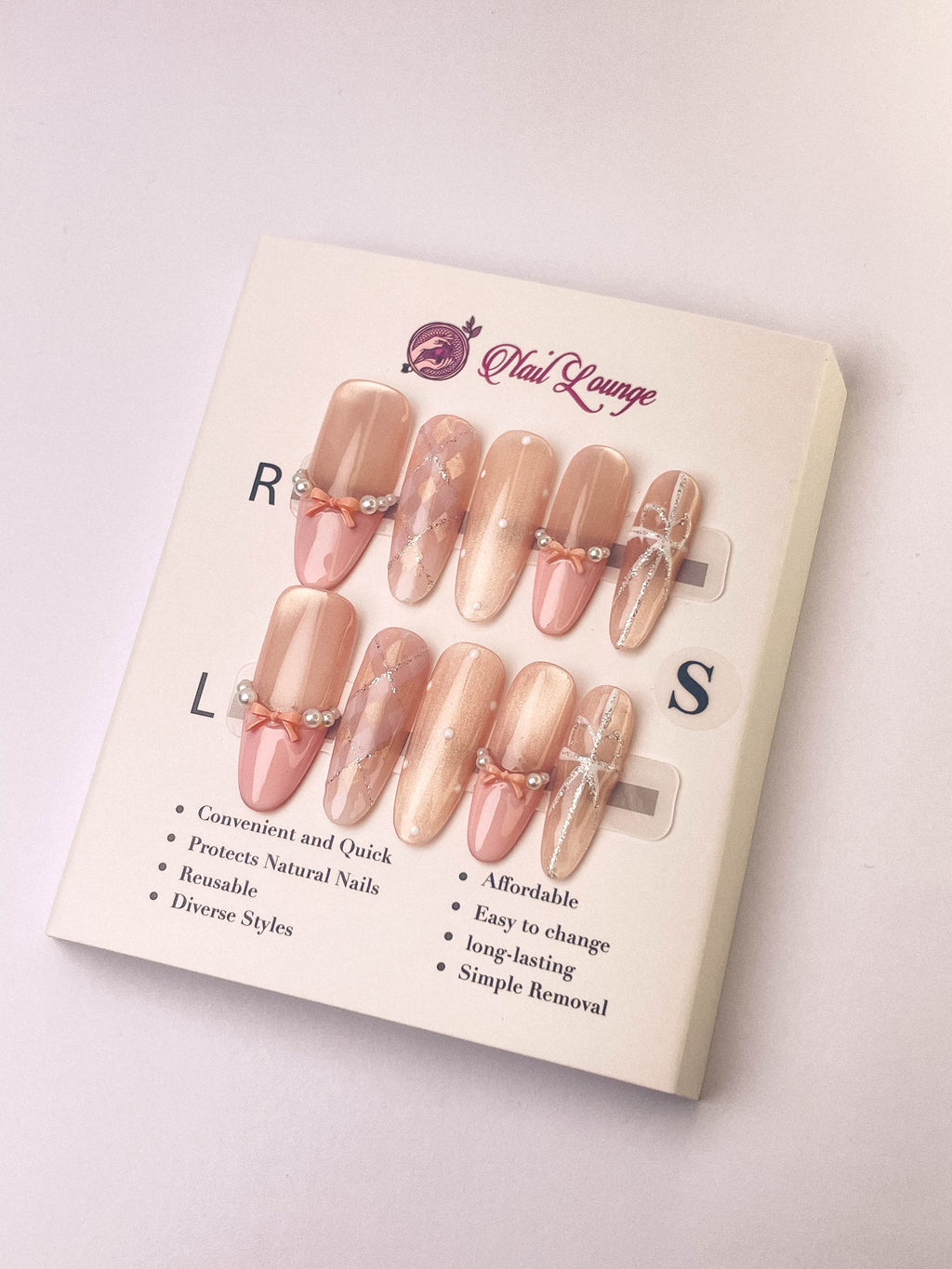 Girl's Secret Press-On Acrylic Nails – Long Oval Shape