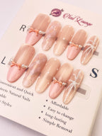 Girl's Secret Press-On Acrylic Nails – Long Oval Shape