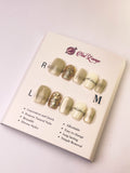 Paris Memories Press-On Acrylic Nails – XS Coffin Shape
