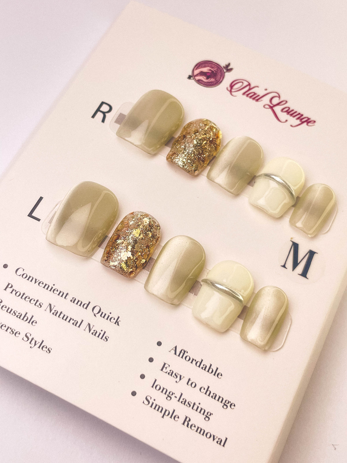 Paris Memories Press-On Acrylic Nails – XS Coffin Shape