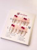 Velvet KT Cat Press-On Acrylic Nails – Medium Oval Shape