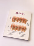 Moonlit Galaxy Press-On Acrylic Nails – Medium Oval Shape