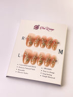 Moonlit Galaxy Press-On Acrylic Nails – Medium Oval Shape