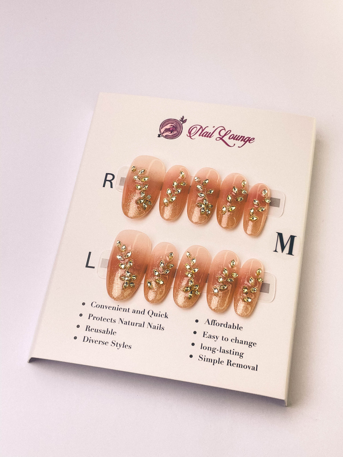 Moonlit Galaxy Press-On Acrylic Nails – Medium Oval Shape