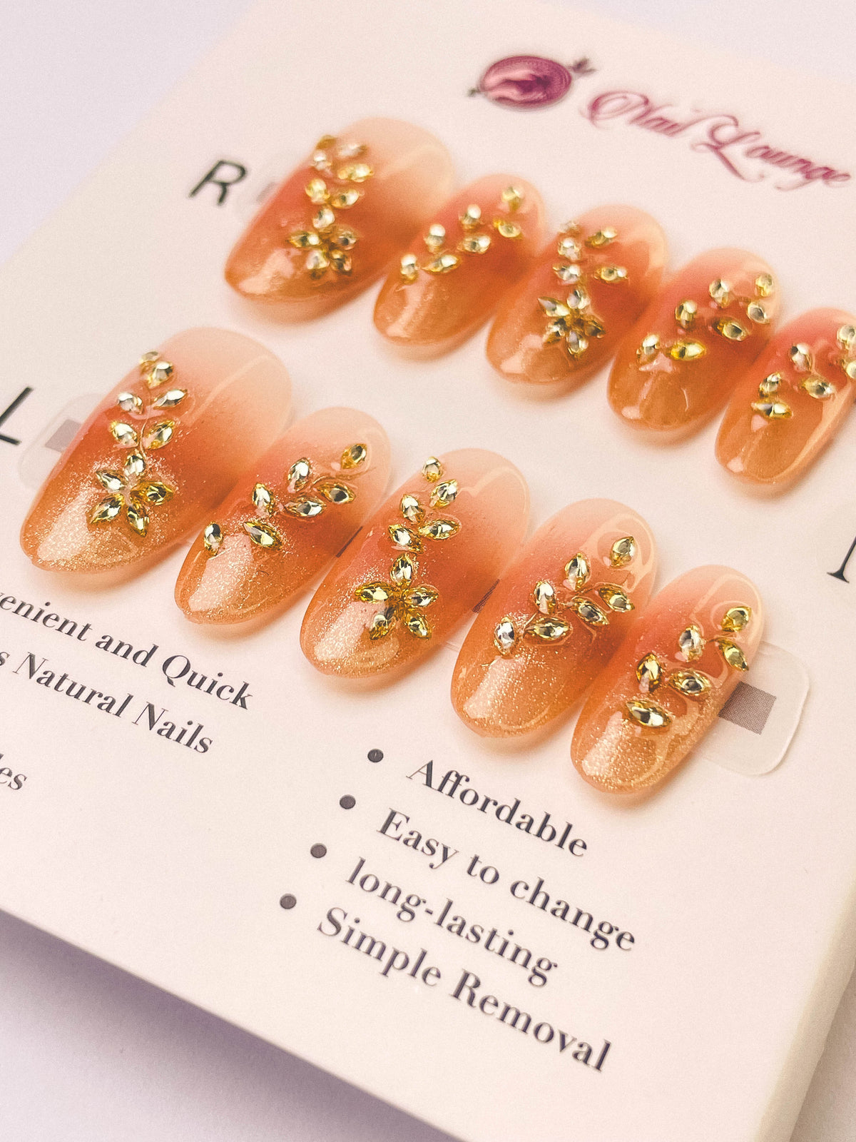 Moonlit Galaxy Press-On Acrylic Nails – Medium Oval Shape