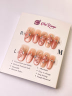Alice Press-On Acrylic Nails – Medium Oval Shape