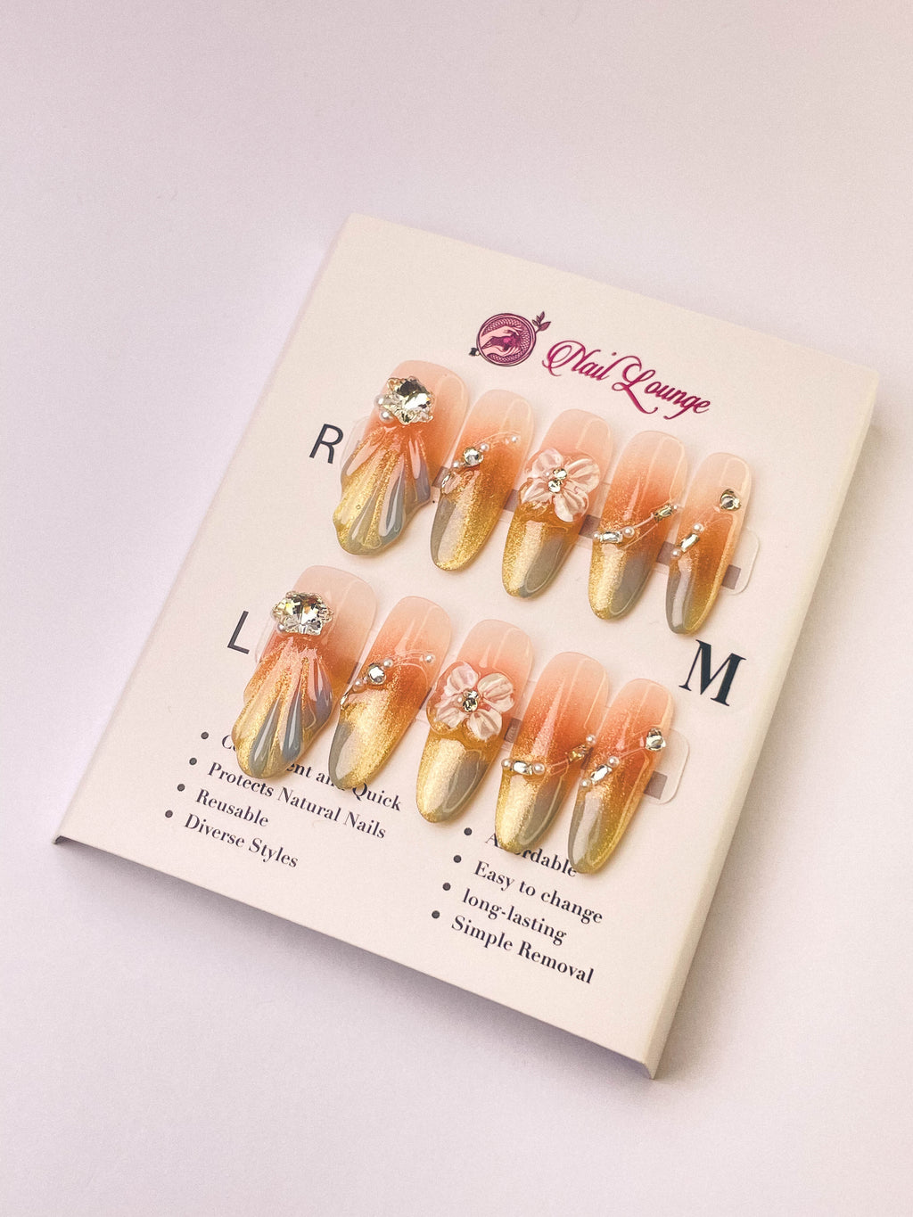 Foggy Lighthouse Coast Press-On Acrylic Nails – Long Oval Shape