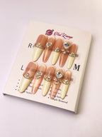 Broken Heart Press-On Acrylic Nails – Thin Stiletto Shape