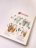 New Chinese Style Press-On Acrylic Nails – Long Oval Shape