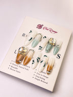 New Chinese Style Press-On Acrylic Nails – Long Oval Shape
