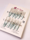 Legend of the Sea Press-On Acrylic Nails – Thin Stiletto Shape