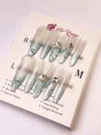 Legend of the Sea Press-On Acrylic Nails – Thin Stiletto Shape